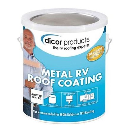 DICOR Dicor DCRRP-MRC-1 1 gal Elastomeric Metal RV Roof Coating DCRRP-MRC-1